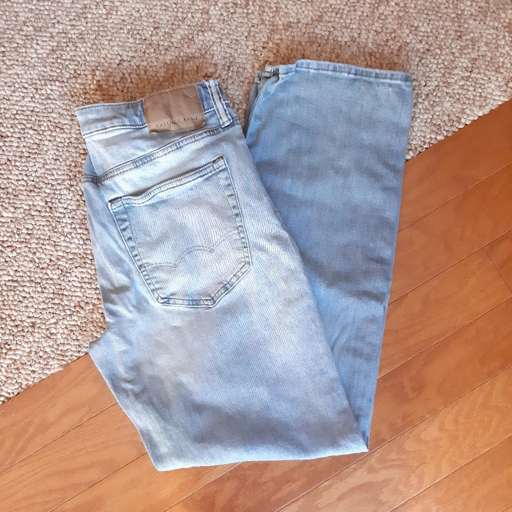 American Eagle Relaxed Straight Jeans size 30X32 - Picture 2 of 14